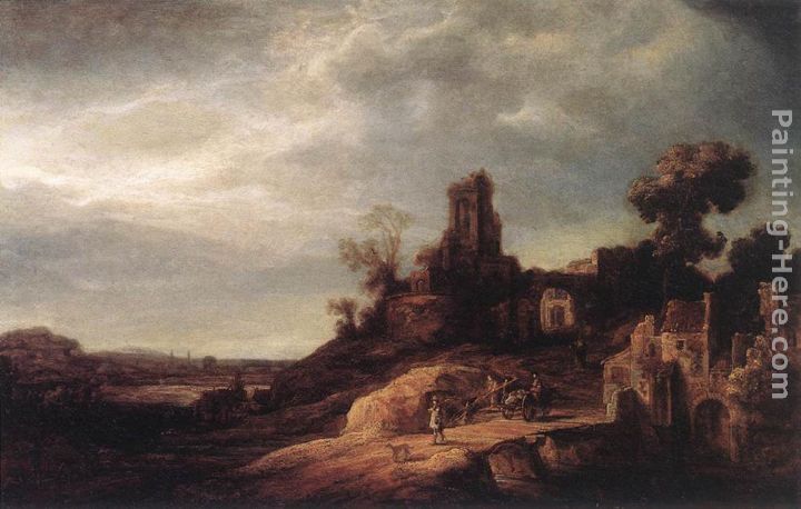 Landscape painting - Govert Teunisz Flinck Landscape art painting